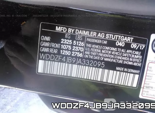 WDDZF4JB9JA332095 фото 10