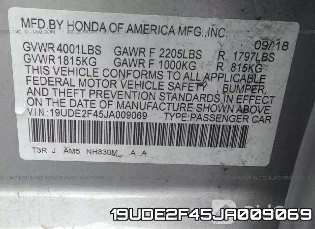 19UDE2F45JA009069 фото 10
