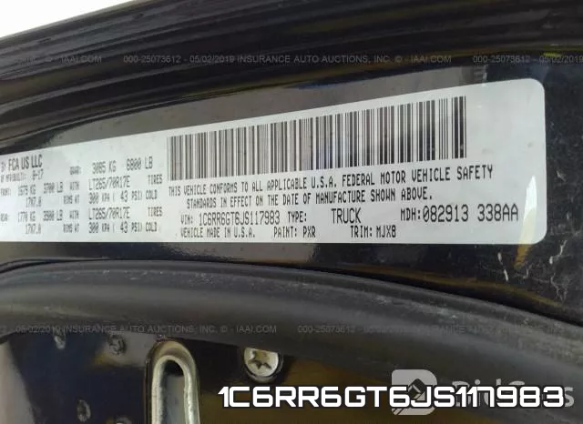 1C6RR6GT6JS117983 фото 10