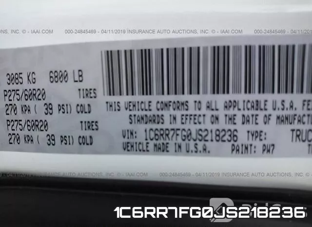 1C6RR7FG0JS218236 фото 10
