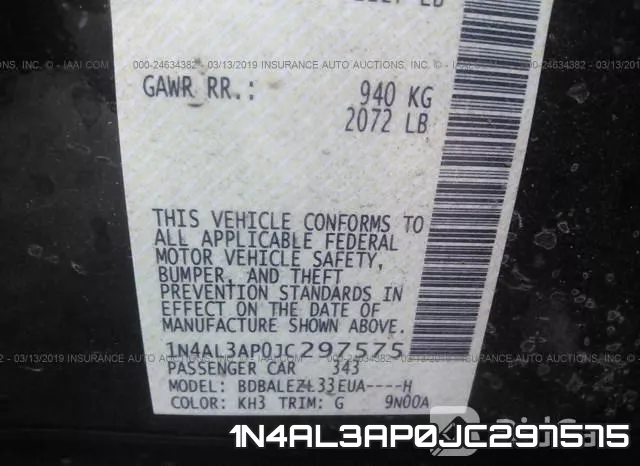 1N4AL3AP0JC297575 фото 10