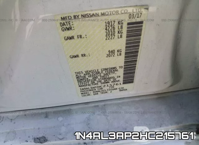 1N4AL3AP2HC215761 фото 10