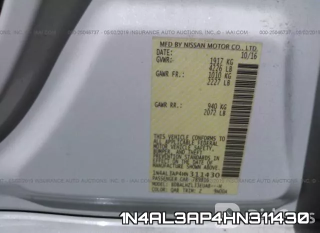1N4AL3AP4HN311430 фото 10
