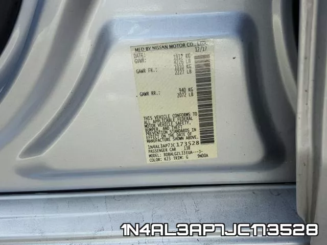 1N4AL3AP7JC173528 фото 2