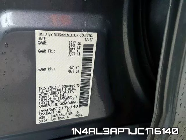 1N4AL3AP7JC176140 фото 2