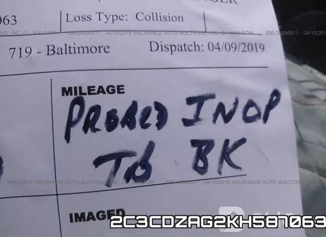 2C3CDZAG2KH587063 фото 8