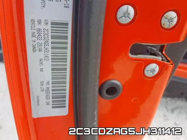 2C3CDZAG5JH311412 фото 2