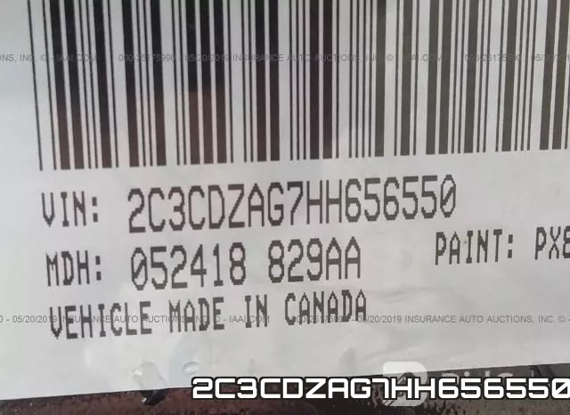 2C3CDZAG7HH656550 фото 10