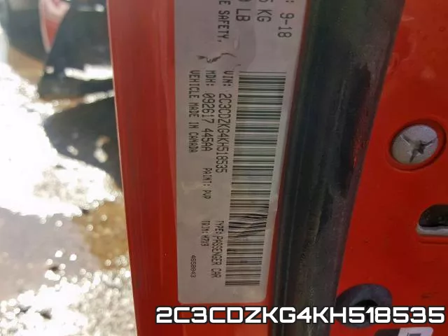 2C3CDZKG4KH518535 фото 2