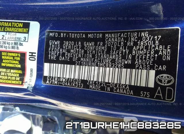 2T1BURHE1HC883285 фото 10