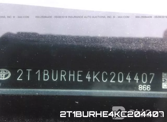 2T1BURHE4KC204407 фото 10