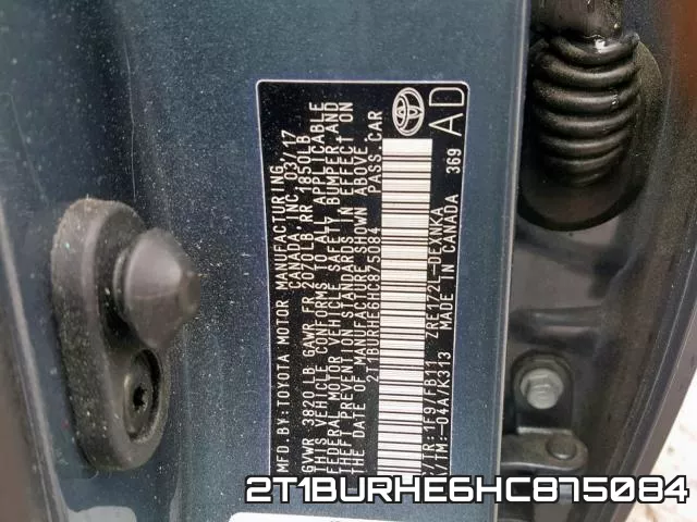 2T1BURHE6HC875084 фото 2