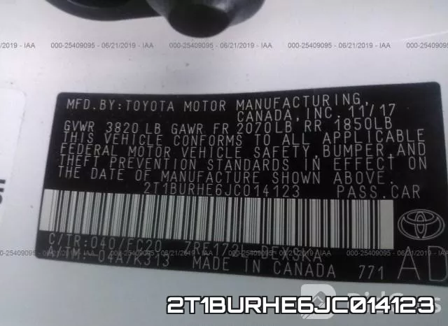 2T1BURHE6JC014123 фото 10