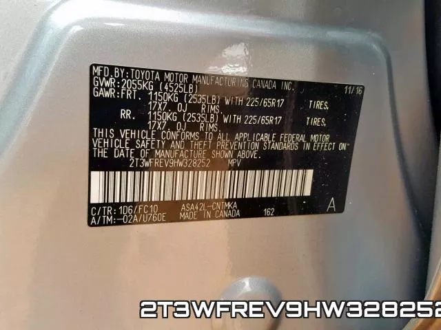 2T3WFREV9HW328252 фото 2