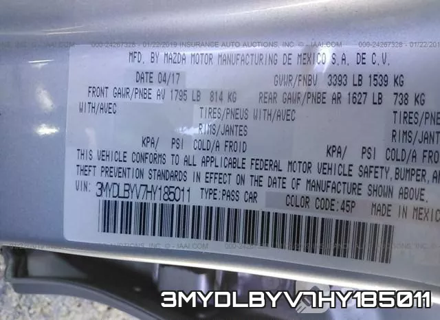 3MYDLBYV7HY185011 фото 10