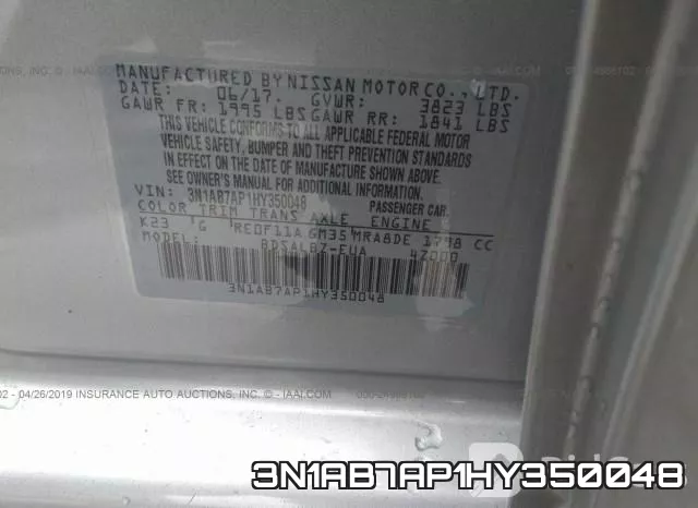 3N1AB7AP1HY350048 фото 10
