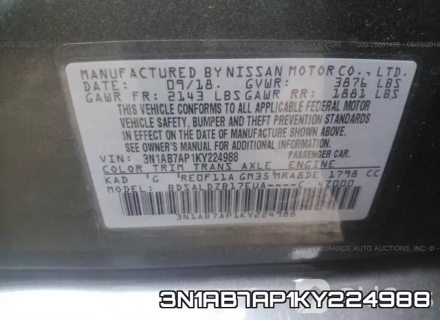 3N1AB7AP1KY224988 фото 10