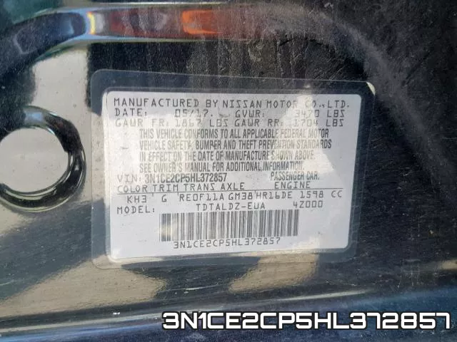 3N1CE2CP5HL372857 фото 2