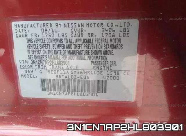 3N1CN7AP2HL803901 фото 10