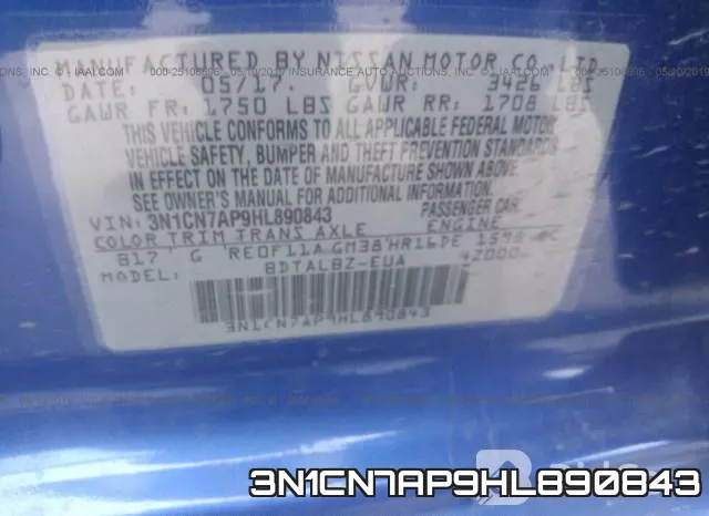 3N1CN7AP9HL890843 фото 10