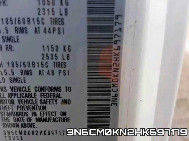 3N6CM0KN2HK697179 фото 2