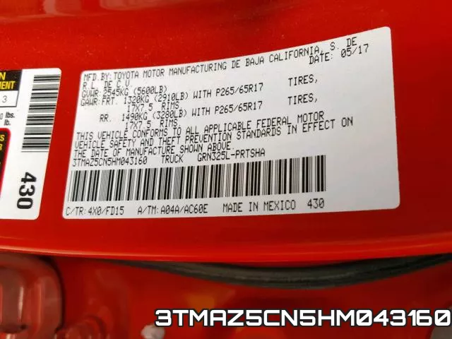 3TMAZ5CN5HM043160 фото 2