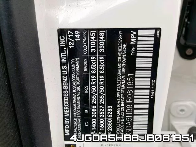 4JGDA5HB8JB081851 фото 2