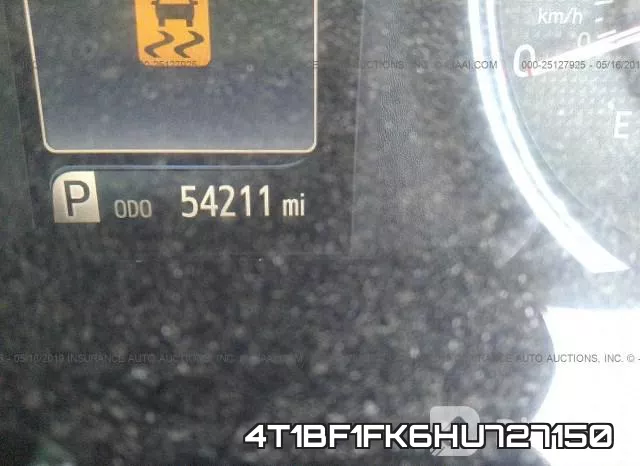 4T1BF1FK6HU727150 фото 8