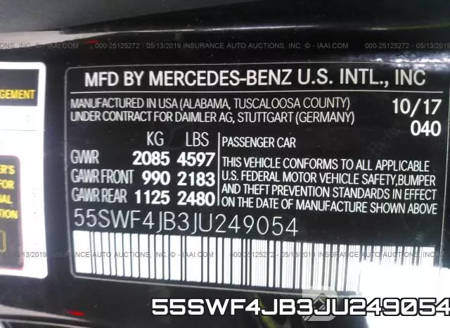 55SWF4JB3JU249054 фото 10