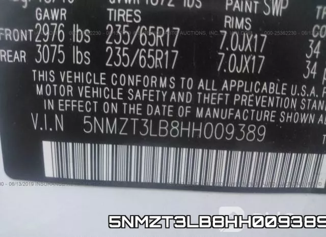5NMZT3LB8HH009389 фото 10