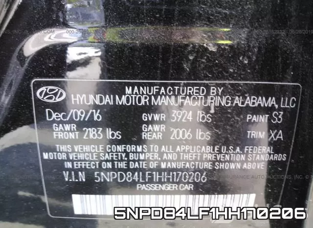 5NPD84LF1HH170206 фото 10