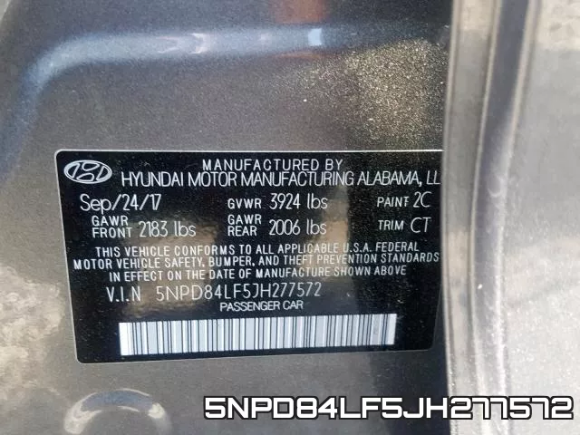 5NPD84LF5JH277572 фото 2