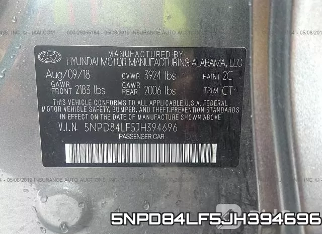 5NPD84LF5JH394696 фото 10