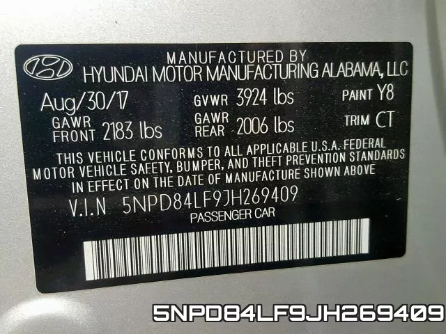 5NPD84LF9JH269409 фото 2