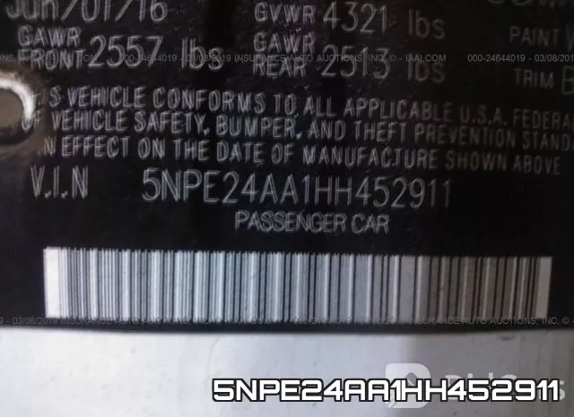 5NPE24AA1HH452911 фото 10
