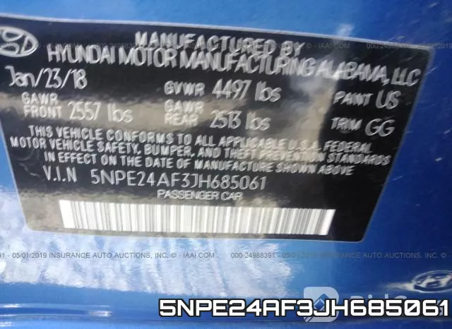5NPE24AF3JH685061 фото 10