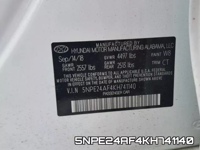 5NPE24AF4KH741140 фото 2