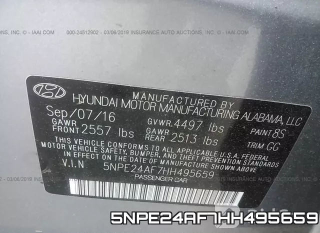 5NPE24AF7HH495659 фото 10