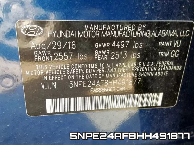 5NPE24AF8HH491877 фото 2