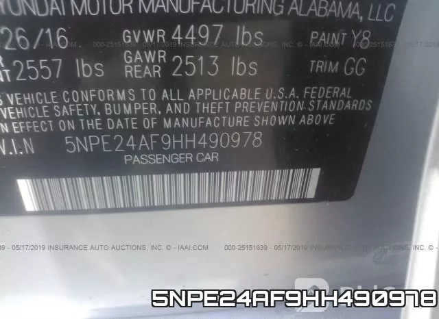 5NPE24AF9HH490978 фото 10
