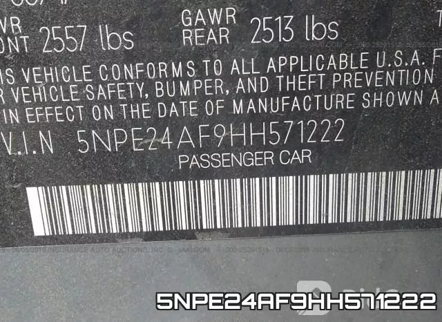 5NPE24AF9HH571222 фото 10
