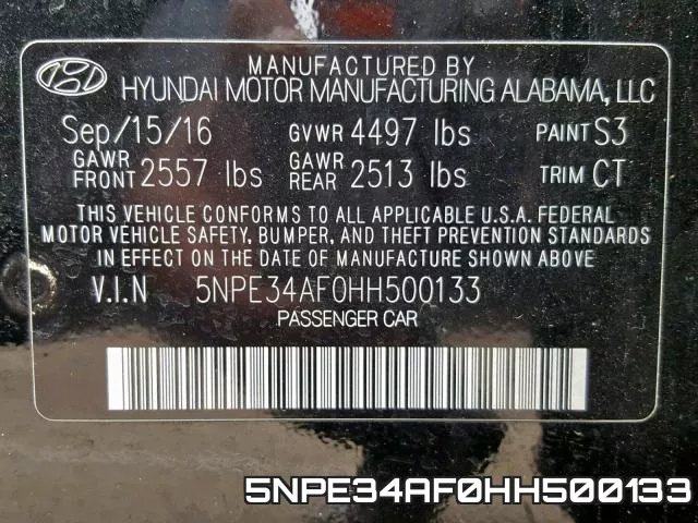 5NPE34AF0HH500133 фото 2