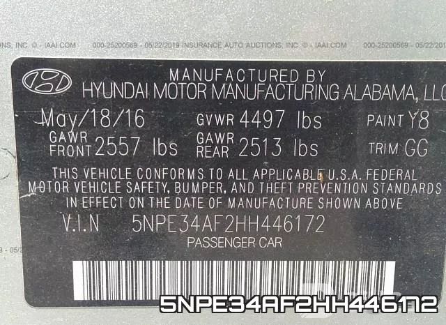5NPE34AF2HH446172 фото 10