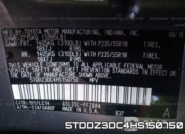 5TDDZ3DC4HS150750 фото 10