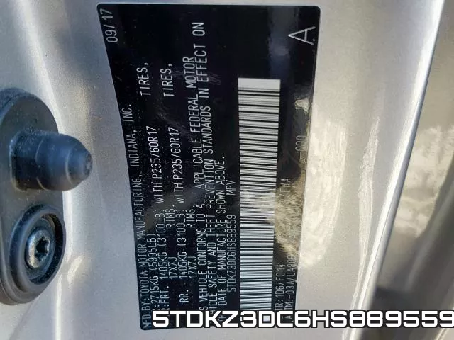 5TDKZ3DC6HS889559 фото 2