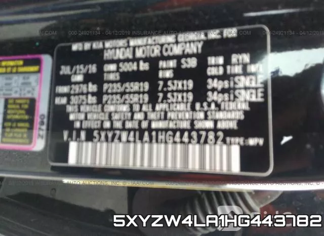 5XYZW4LA1HG443782 фото 10
