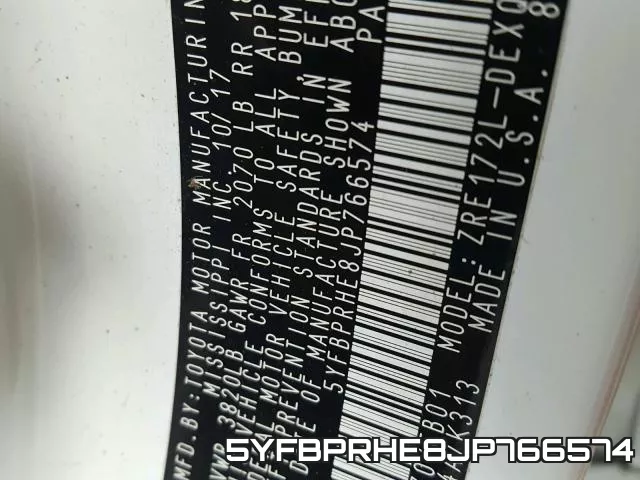5YFBPRHE8JP766574 фото 2