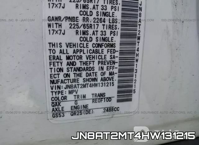 JN8AT2MT4HW131215 фото 10