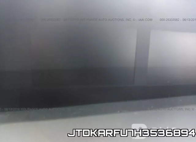 JTDKARFU7H3536894 фото 8