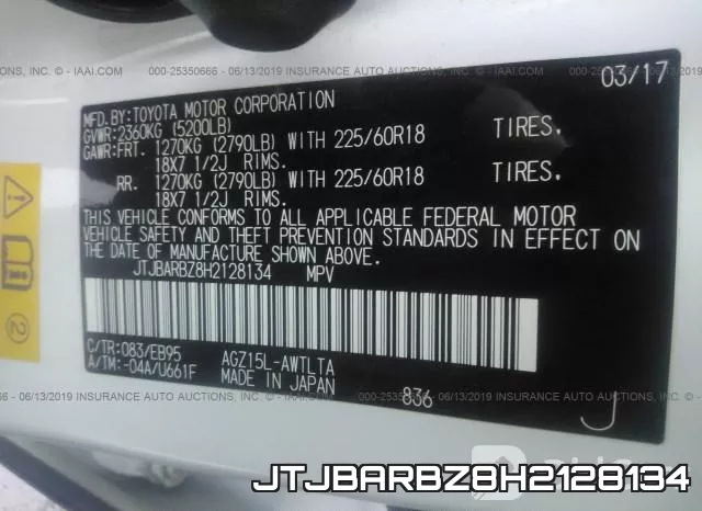 JTJBARBZ8H2128134 фото 10
